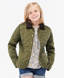 Barbour Girls Printed Liddesdale Quilted Jacket