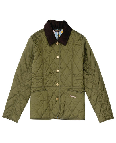 Barbour Girls Printed Liddesdale Quilted Jacket