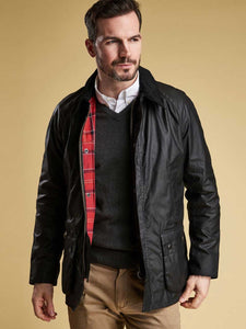Barbour Ashby Wax Jacket Black