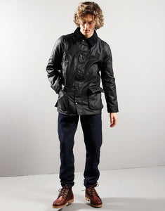 Barbour Ashby Wax Jacket Black