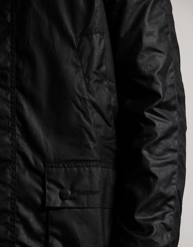 Barbour Ashby Wax Jacket Black