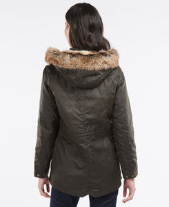 Barbour Kelsall Wax Parka Olive