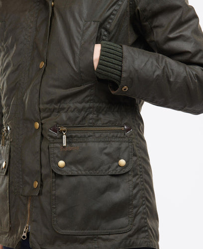 Barbour Kelsall Wax Parka Olive