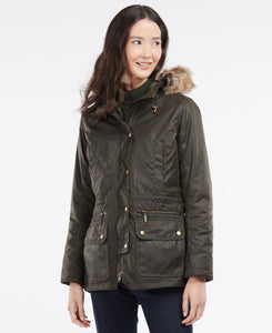 Barbour Kelsall Wax Parka Olive