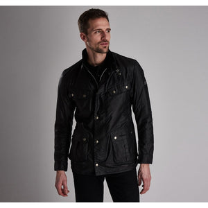 B.Intl Duke Wax Jacket Black
