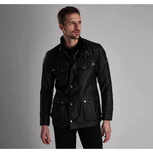 B.Intl Duke Wax Jacket Black