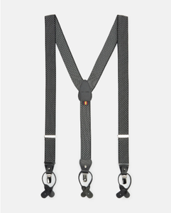 Suspensor negro estampado lunares