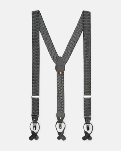 Suspensor negro estampado lunares